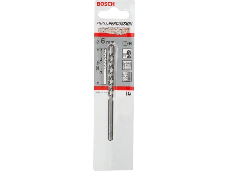 BOSCH Burghiu pentru piatră 6,0 x 100/60 mm cu două tăișuri CYL-3