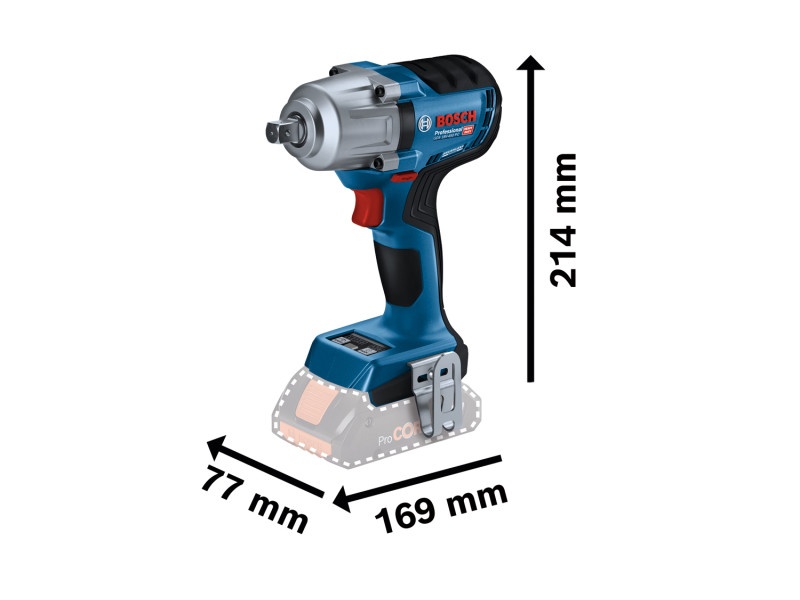 BOSCH cheie cu impact fără fir 1/2" GDS 18V-450 PC în L-Boxx (fără baterie și încărcător) - 2 | YEO