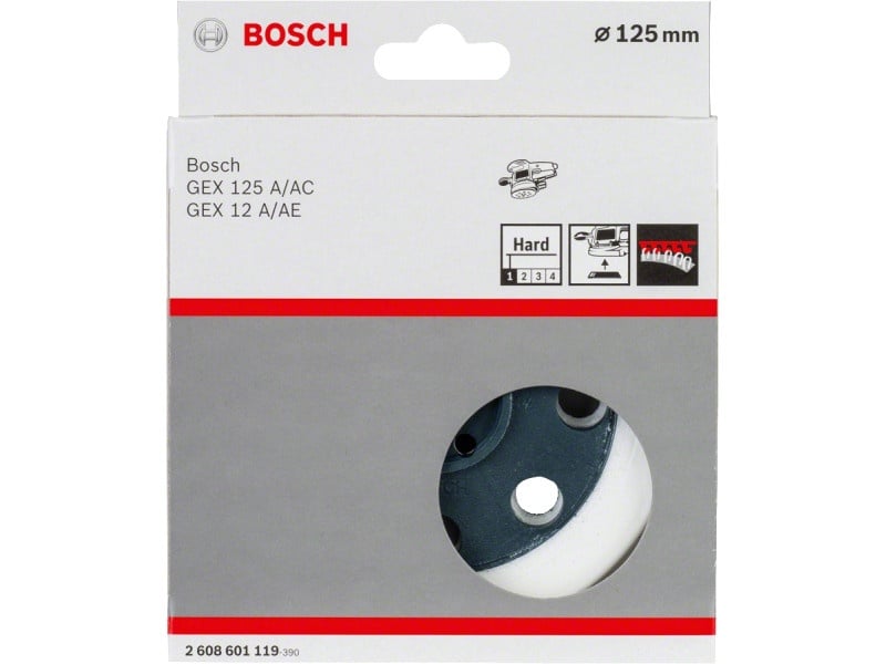 BOSCH Disc de șlefuit dur, 8 găuri pentru polizoarele excenter GEX 12 /125