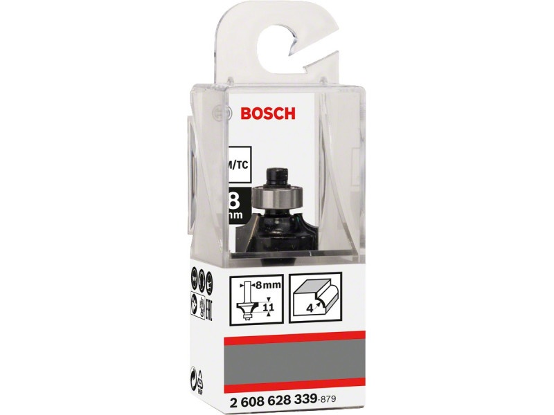 BOSCH Freză de rotunjire din carbură cu nas sferic 20,7 (r=4 mm) x 10,5 x 53 x 8 mm