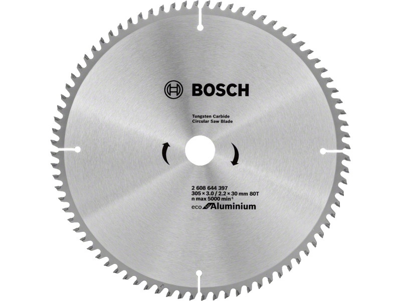 BOSCH Lamă de ferăstrău pentru aluminiu 305 x 30 x 3,0 mm / 80T