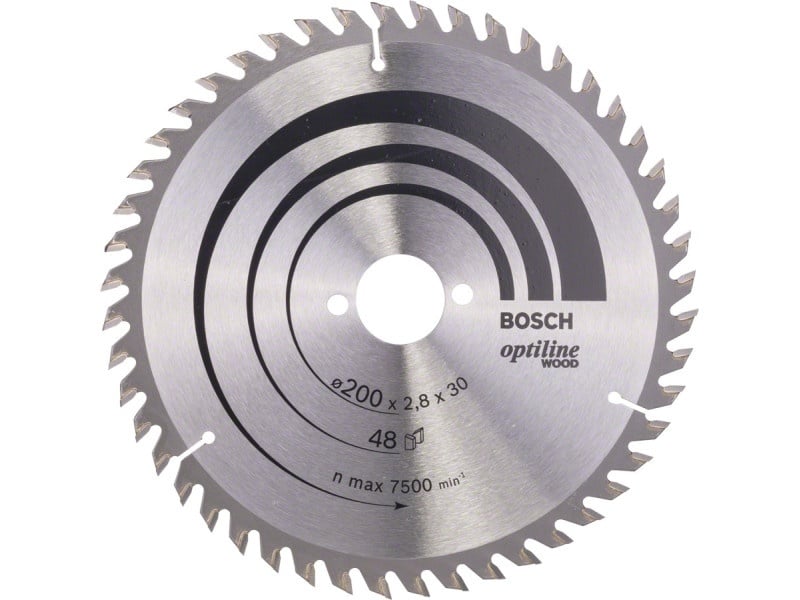 BOSCH Lamă de ferăstrău pentru lemn 200 x 30 x 2,8 mm / 48T Optiline Wood ATB