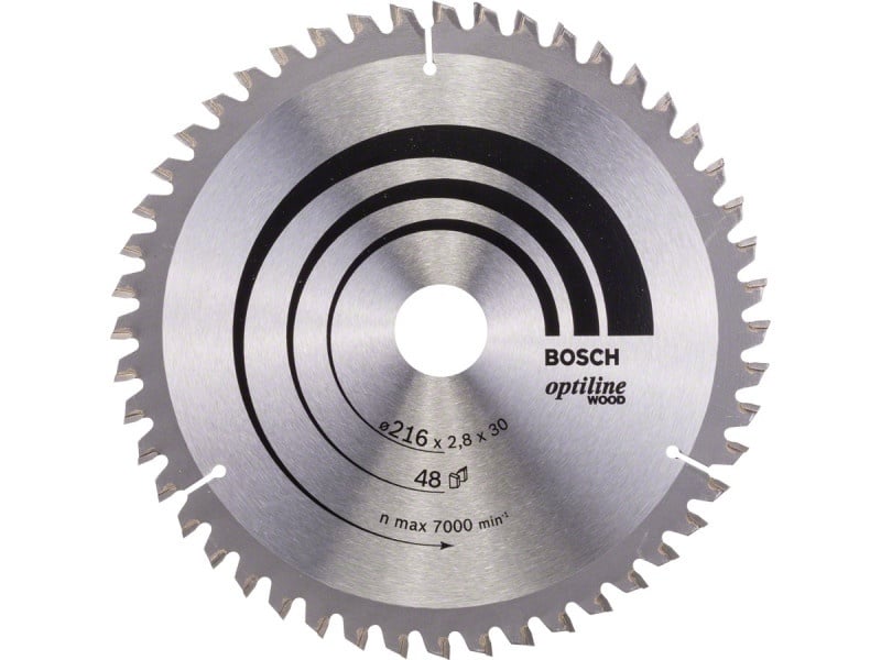 BOSCH Lamă de ferăstrău pentru lemn 216 x 30 x 2,8 mm / 48T Optiline Wood ATB / N