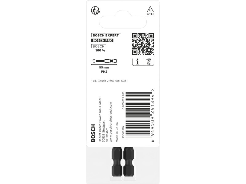 BOSCH PRO Impact bit punct PH2 x 55 mm 1/4" (2 buc) - 4 | YEO