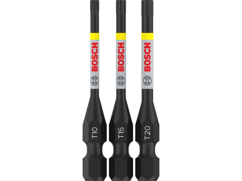 BOSCH PRO Impact bit punct set 3 piese T10 / T15 / T20 x 55 mm 1/4" Hex