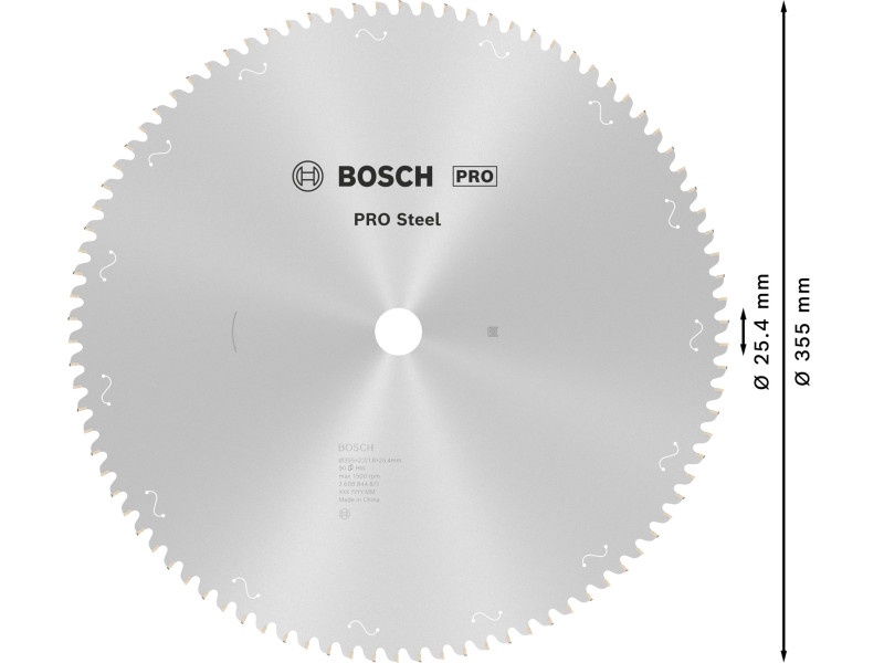 BOSCH PRO Lamă de ferăstrău pentru metal 355 x 25,4 x 2,2 mm / 90T - 2 | YEO