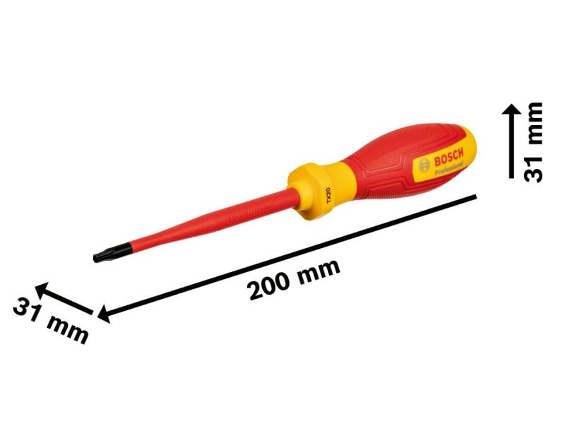 BOSCH Șurubelniță TX20 x 100 mm izolată până la 1000 V - 3 | YEO