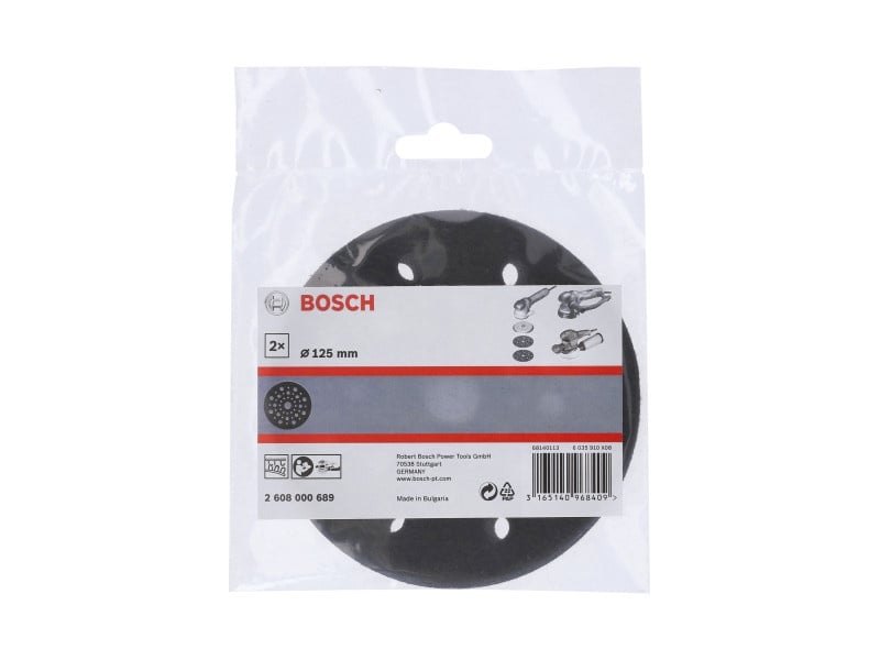 BOSCH Velcro piesă intermediară pentru polizor excenter 125 mm (2pcs) - 1 | YEO