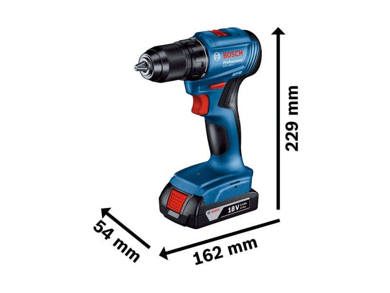 Burghiu fără fir BOSCH GSR 185-LI (2 baterii de 2,0 Ah + încărcător)