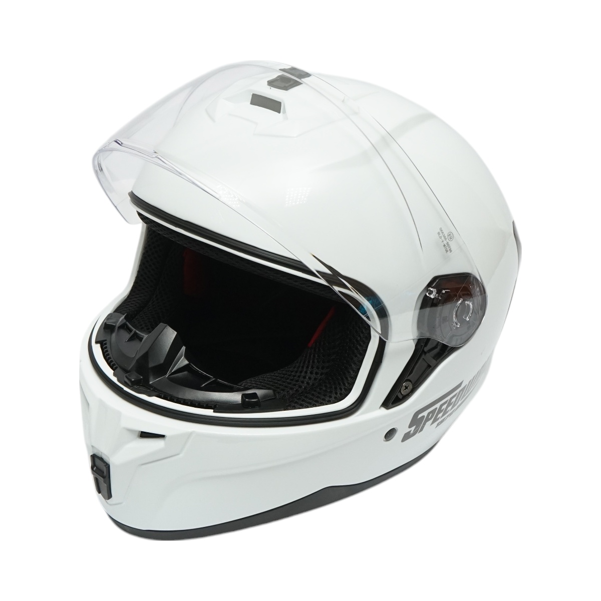 Casca moto integrala alba cu viziera transparenta, marimea XL Grit , Cod: DISTM85 - 2 | YEO