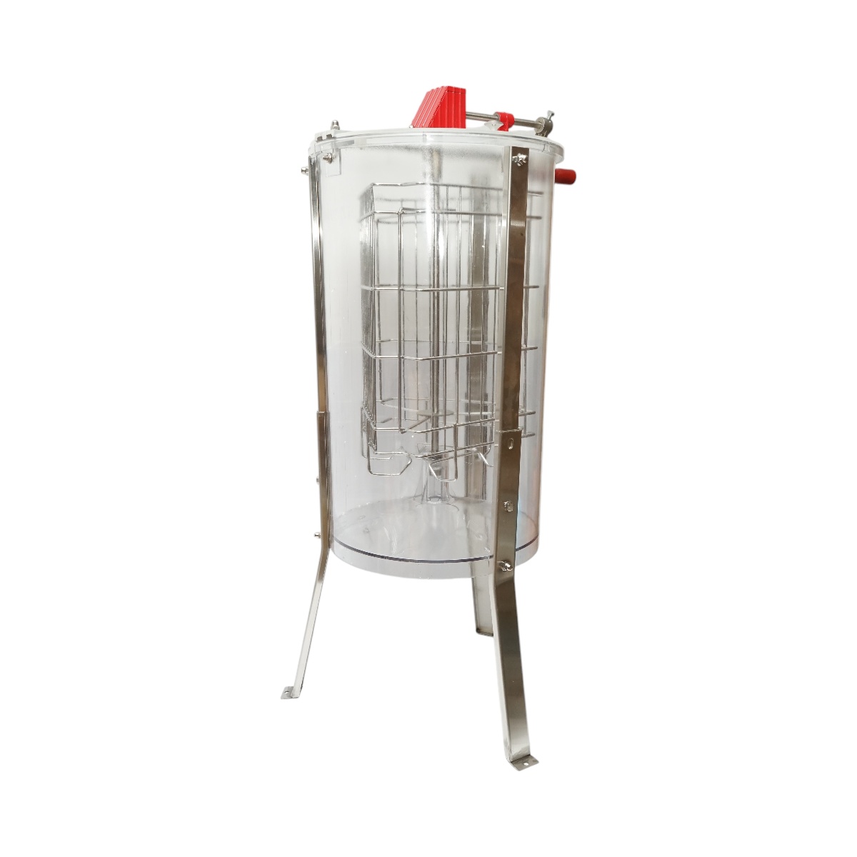 Centrifuga manuala apicola, extractor miere transparent cu 3 rame, Cod: DISTT69 - 3 | YEO