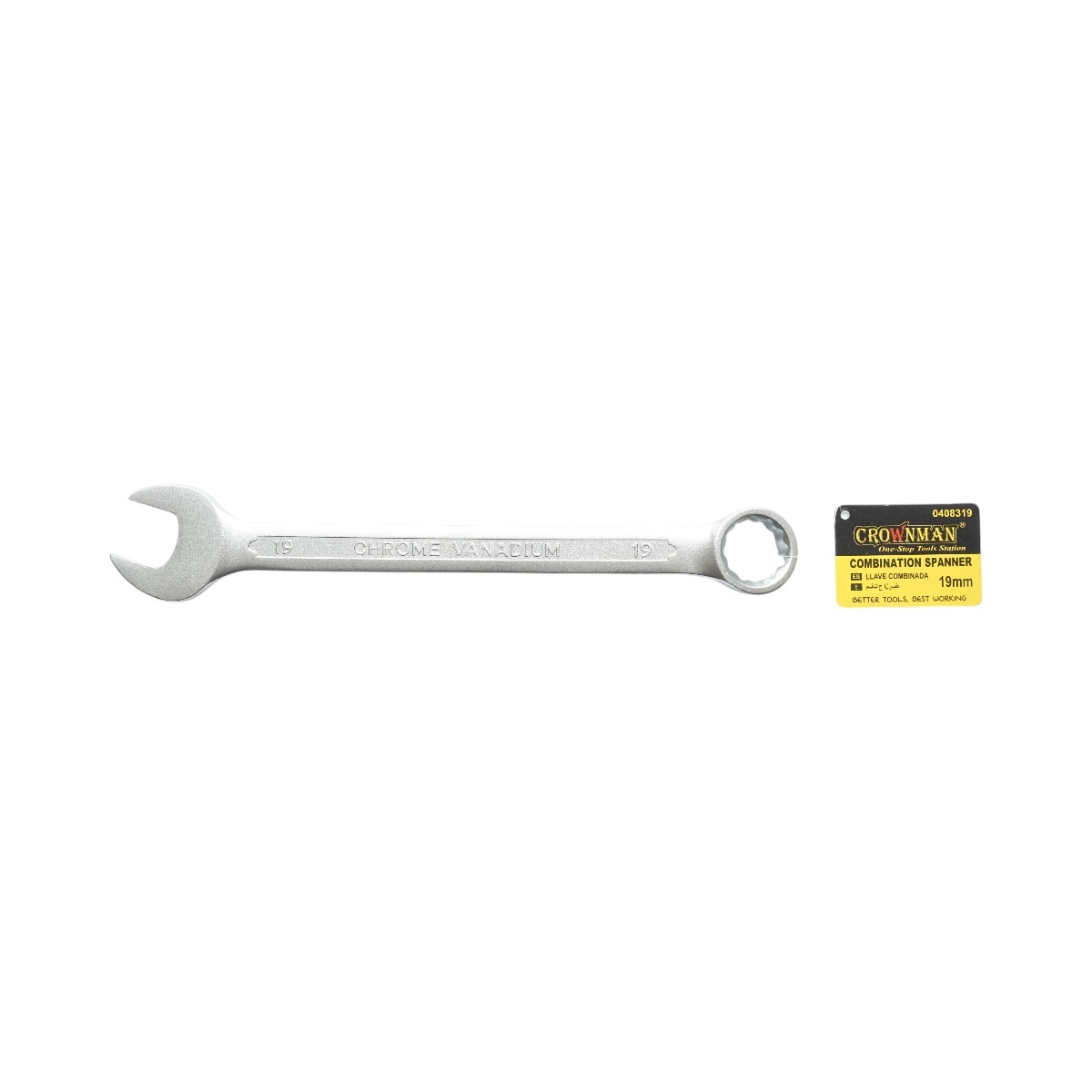 Cheie combinata fixa si inelara 19mm Cr-V , Cod: DISUF29, Crownman