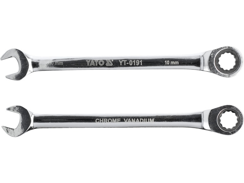 Cheie cu clichet YATO Star 10 mm / 160 mm 72T CrV - 2 | YEO