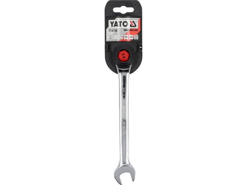 Cheie cu clichet YATO Star 17 mm / 225 mm 72T CrV - 1 | YEO