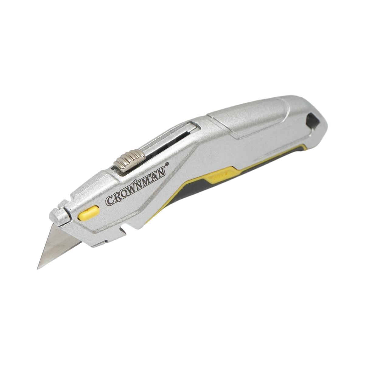 Cutit cutter profesional cu lama otel 19mm SK5 retractabila, corp aluminiu Heavy Duty , Cod: DISUF09, Crownman