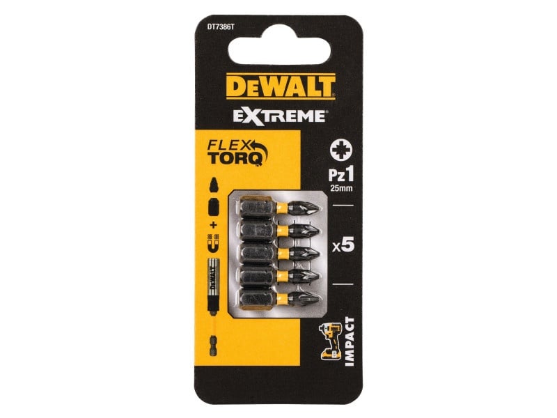 DEWALT Extreme Impact vârf bit PZ1 x 25 mm (5 buc)