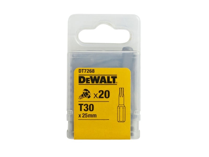 DEWALT vârf bit T30 x 25 mm (20 bucăți)