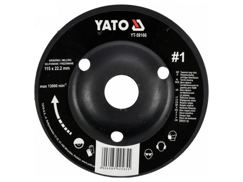 Disc pentru mop grosier YATO #1 115 x 22,2 mm