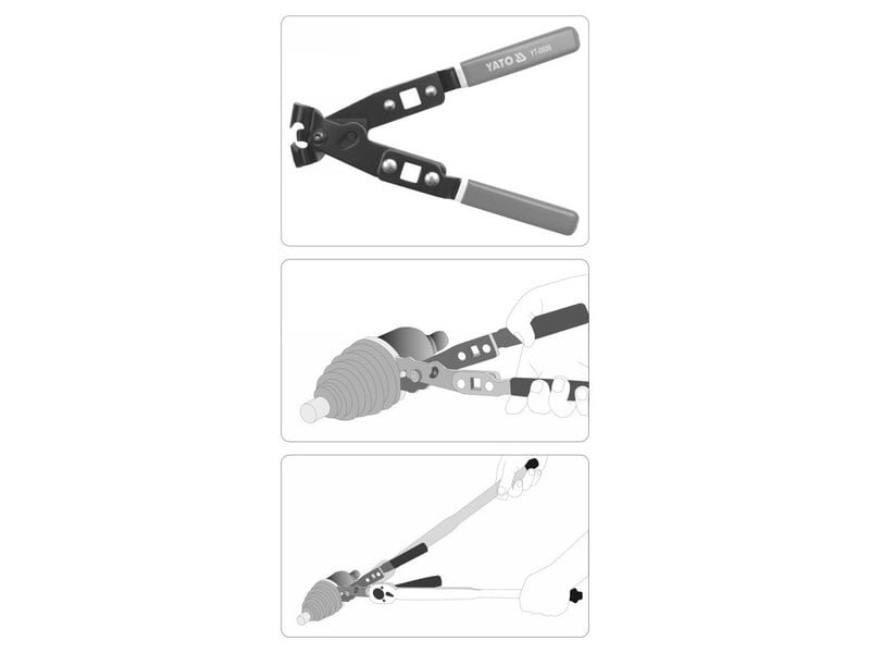 Extractor de cleme YATO pentru jumătate de arbore 235 mm