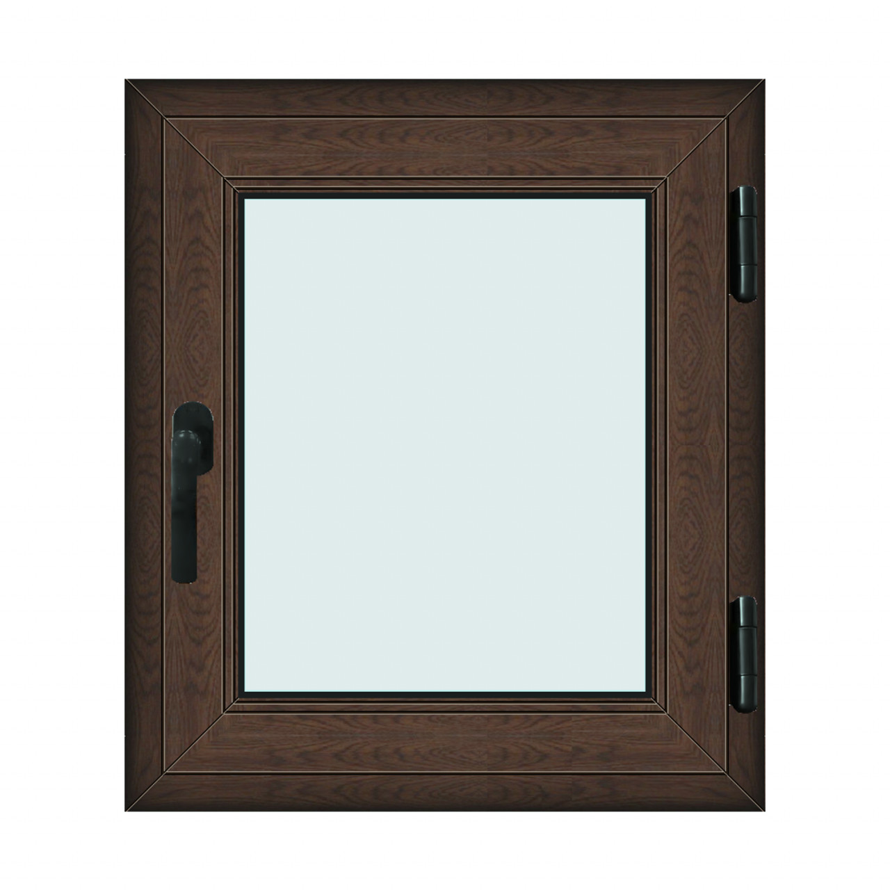 Fereastra 70x80cm, 1 canat, wenge (tabac), dreapta si rabatare, Klass, 7cm, 6 camere, 2 garnituri