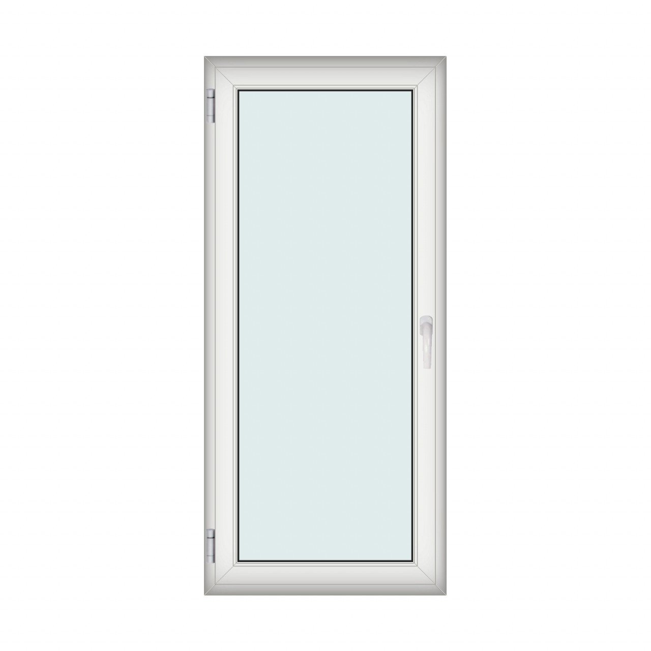 Fereastra 90x200cm, 1 canat, alb, stanga si rabatare, Eurotech, 8.1cm, 6 camere, 3 garnituri