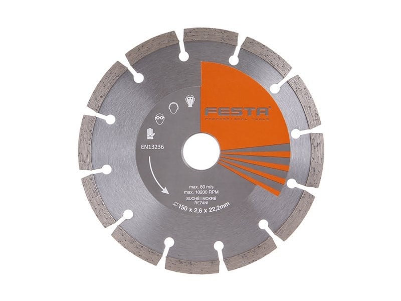 FESTA Disc de tăiere diamantat 150 x 2,2 x 22,2 mm segmentat