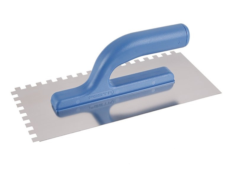 FESTA fier de netezit zimțat 130 x 280 mm inox cu mâner din plastic 8 x 8 mm