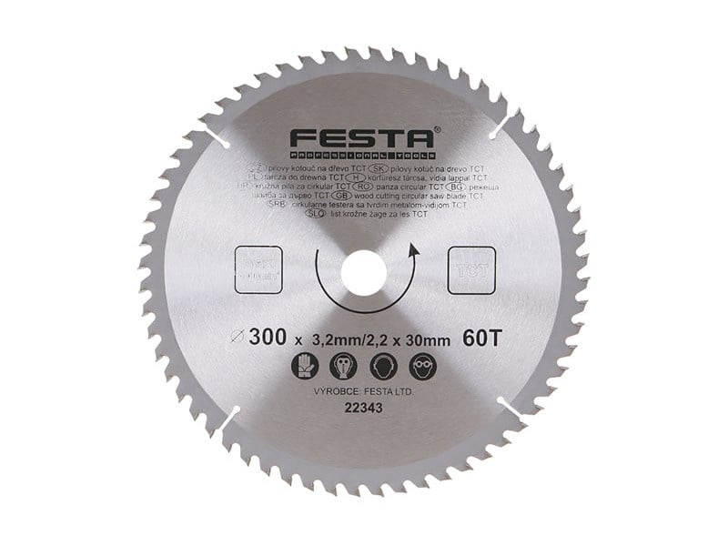 FESTA Lamă de ferăstrău pentru lemn 300 x 30 x 2,2 mm / 60T