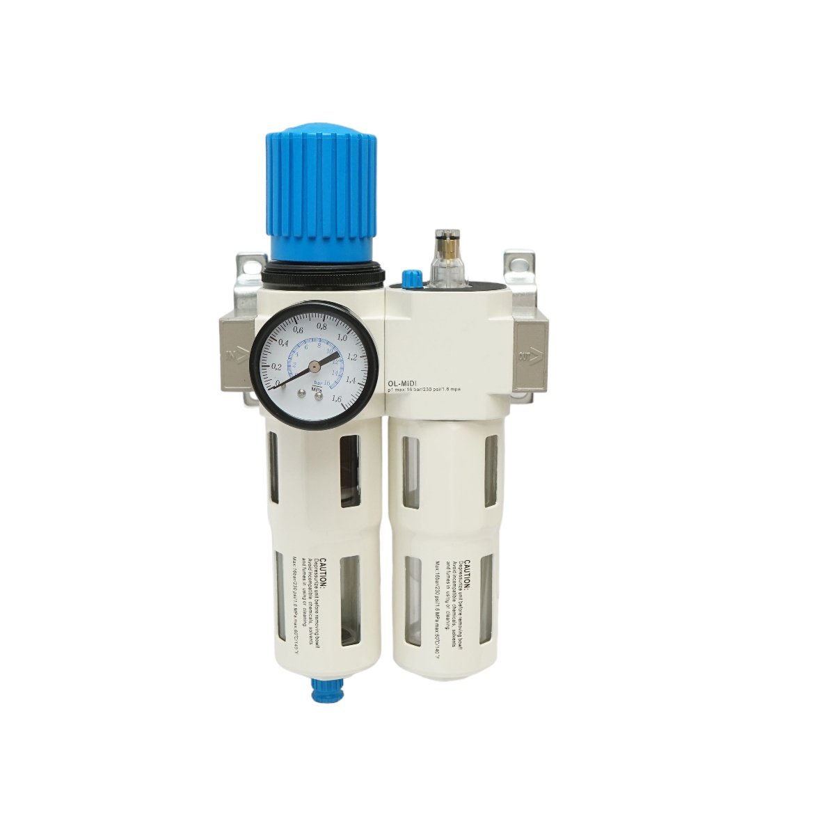 Filtru aer si ungator cu regulator de presiune max. 1.6 MPa, racord 1/2, Cod: DISMS42 - 3 | YEO