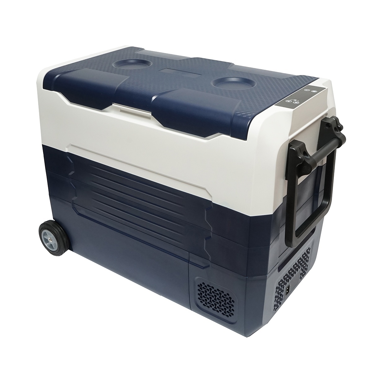 Frigider auto cu compresor 12-24-220V, 45W, capacitate 52L tip troler 726x390x513mm , Cod: BK77578,
