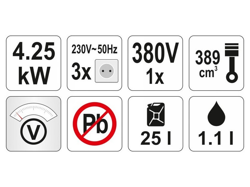 Generator YATO 5500 W 389 cm3 - 1 | YEO