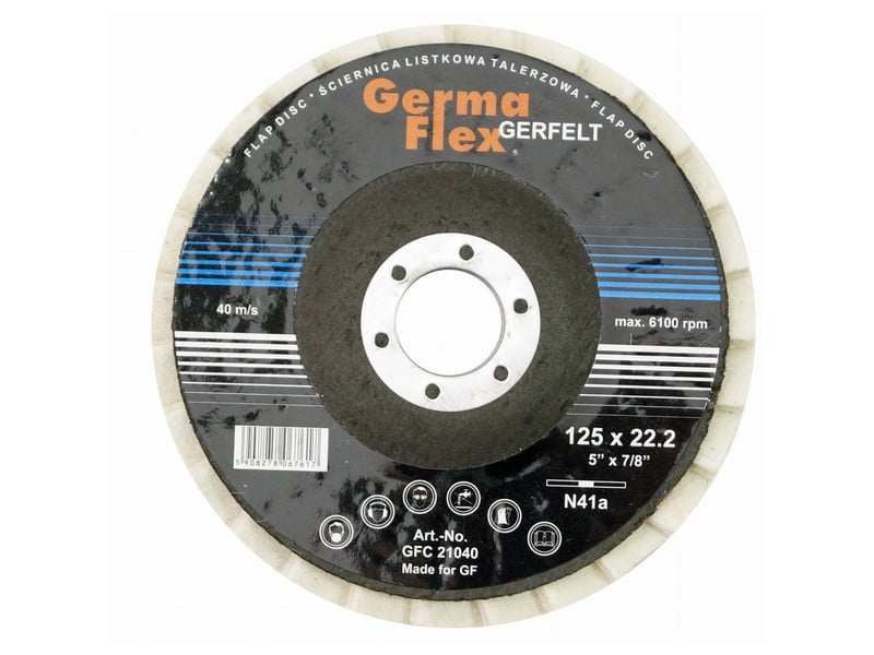 GERMAFLEX Disc de șlefuire cu lamelă 125 x 22,2 mm