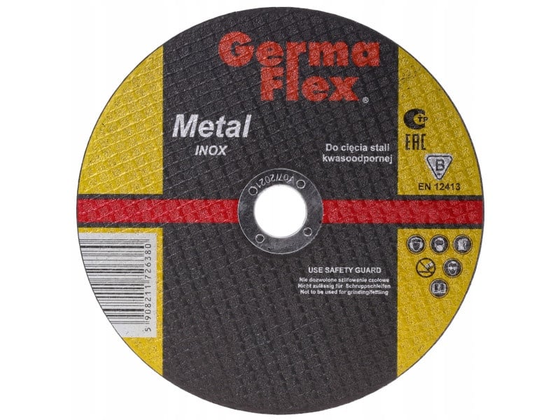 GERMAFLEX Disc de tăiere pentru metal 180 x 1,6 x 22,2 mm inox