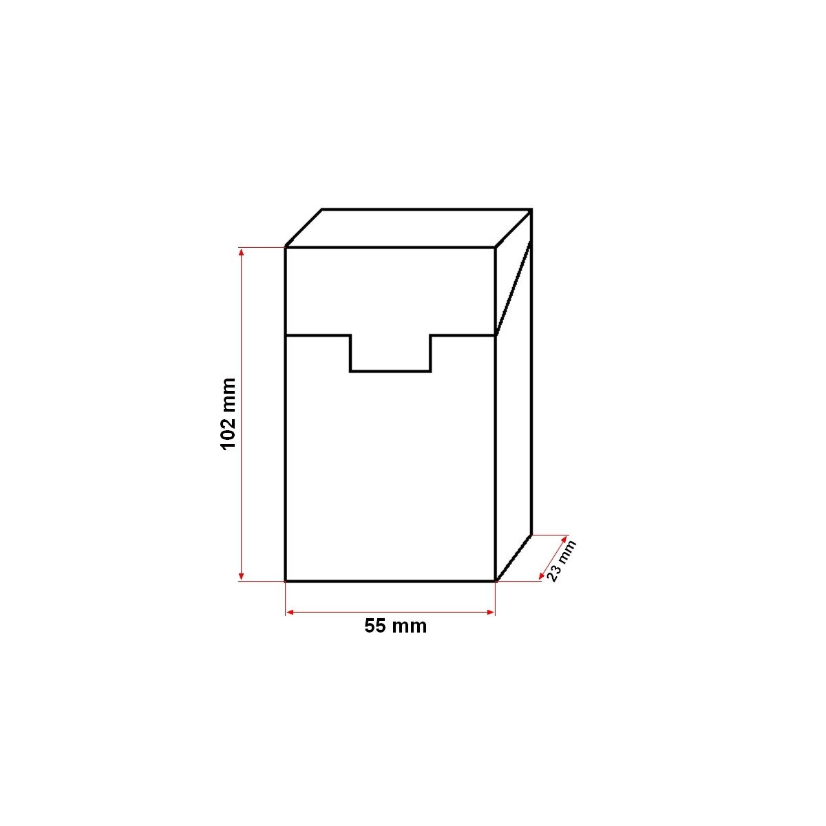 Husa maro din piele pentru pachet de tigari P21, Cod: BK90434, BRECKNER GERMANY - 1 | YEO