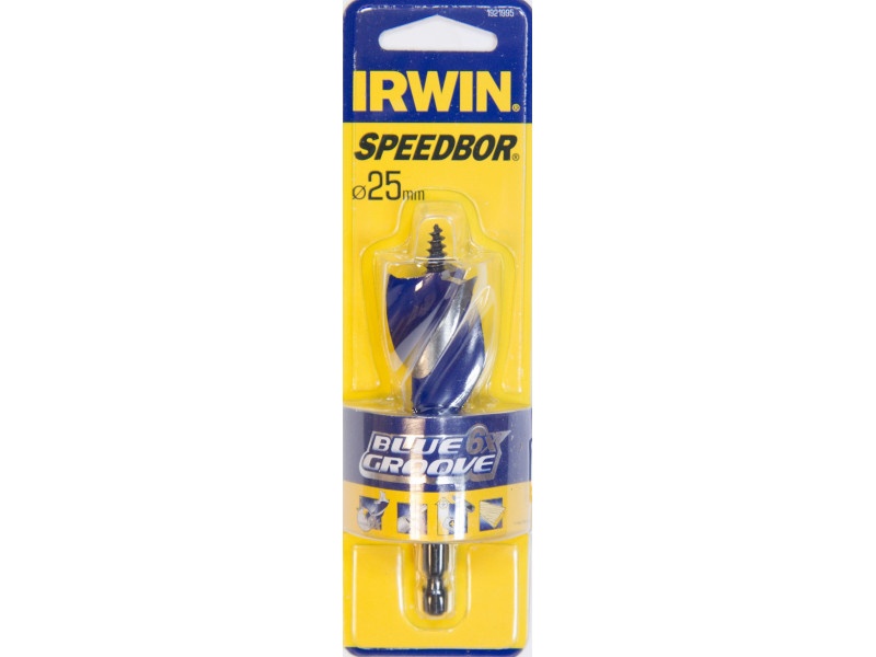 IRWIN Burghiu pentru lemn 25 x 105 mm bit Blue Groove 6x - 3 | YEO