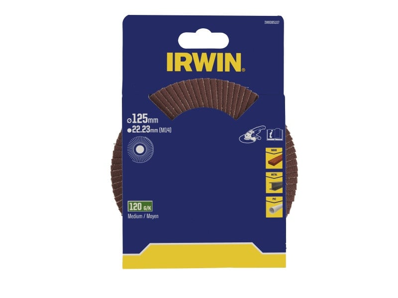 IRWIN Disc cu clape 125 x 22 mm P120