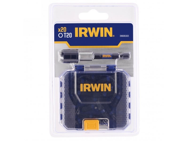 IRWIN Impact Pro set vârfuri de biți T20 x 25 mm + suport vârfuri de biți (20 buc)