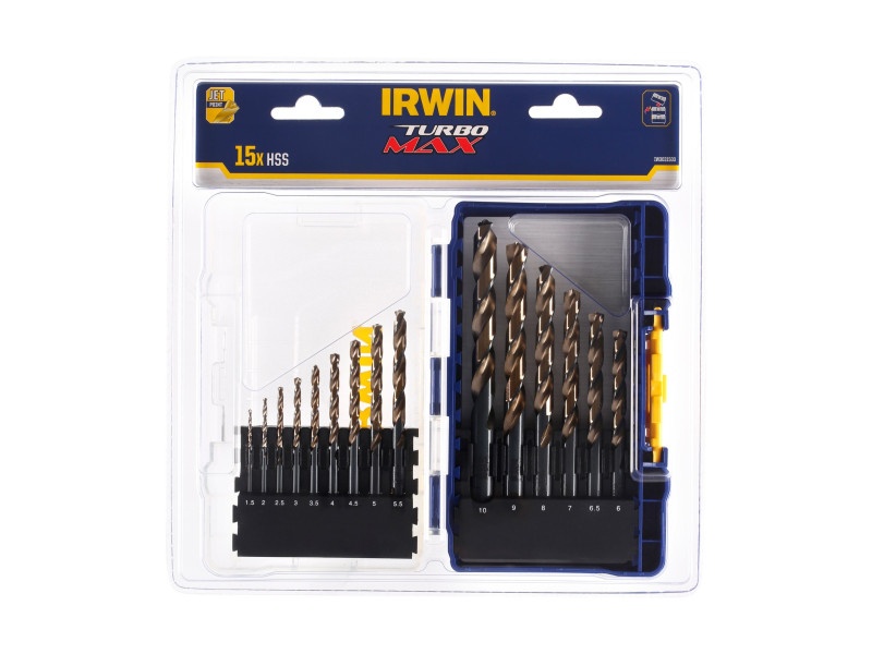 IRWIN Set de burghie 15 piese HSS PRO cilindrice (1,5-10 mm) - 2 | YEO