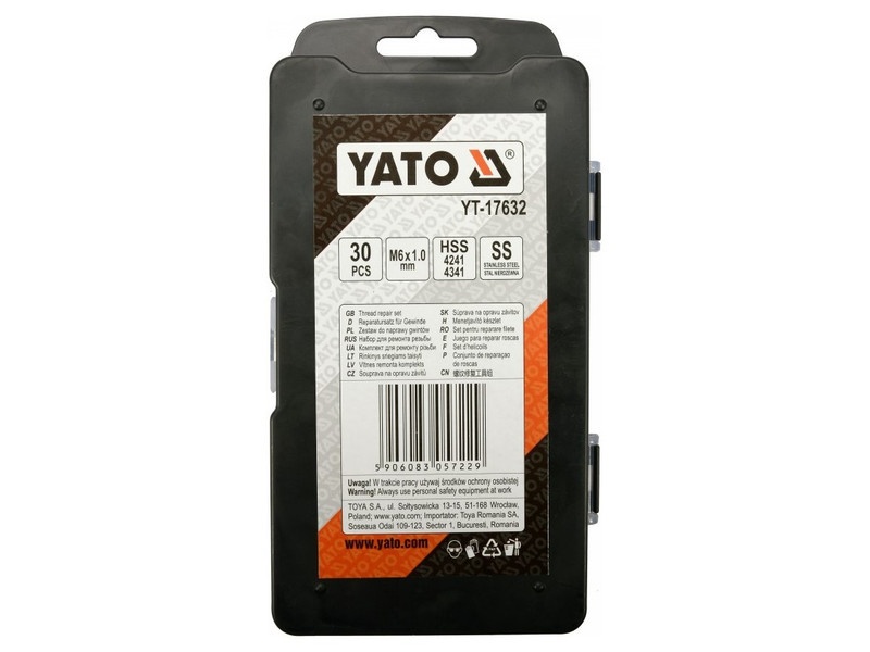 Kit de reparare a filetului YATO 30 bucăți M6 1 mm - 3 | YEO