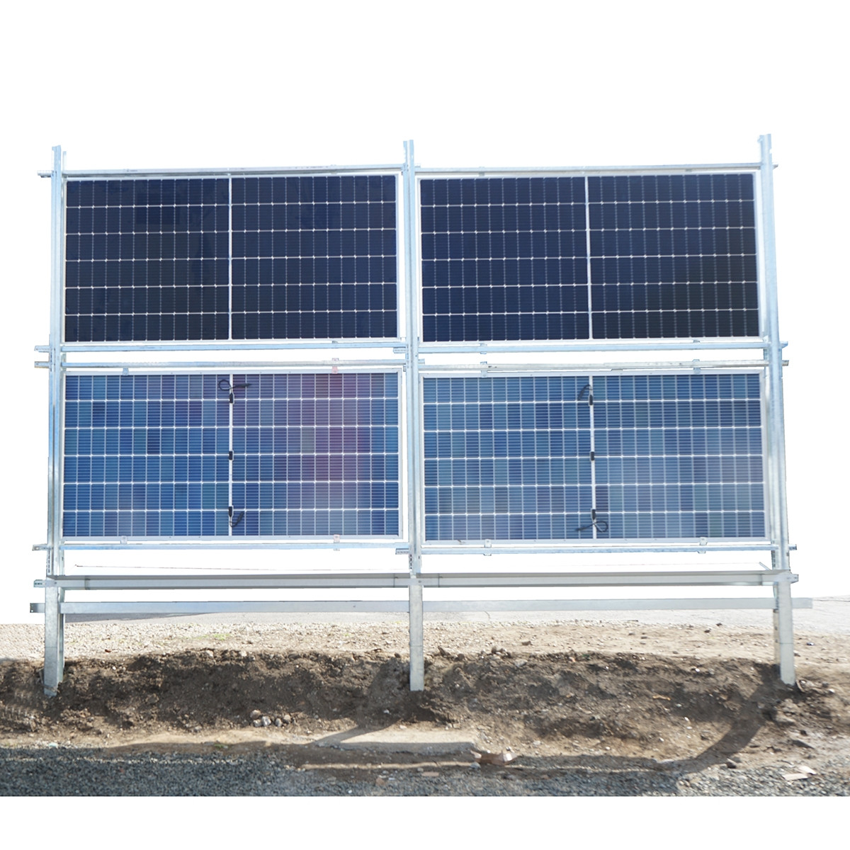 Kit gard, structura pentru 20 panouri solare fotovoltaice bifaciale 660-680W, Cod: DISLY13 - 2 | YEO