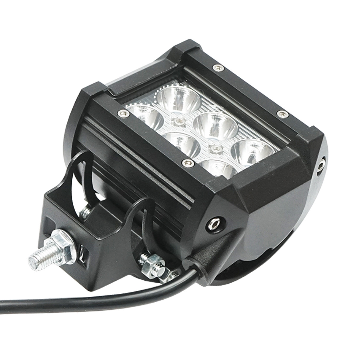 Lampa cu 6 LED-uri 10-30V 18W unghi radiere 30 de grade tip spot 4/9.8cm 6000K IP67, Cod: BK69013S, Brand: BRECKNER GERMANY