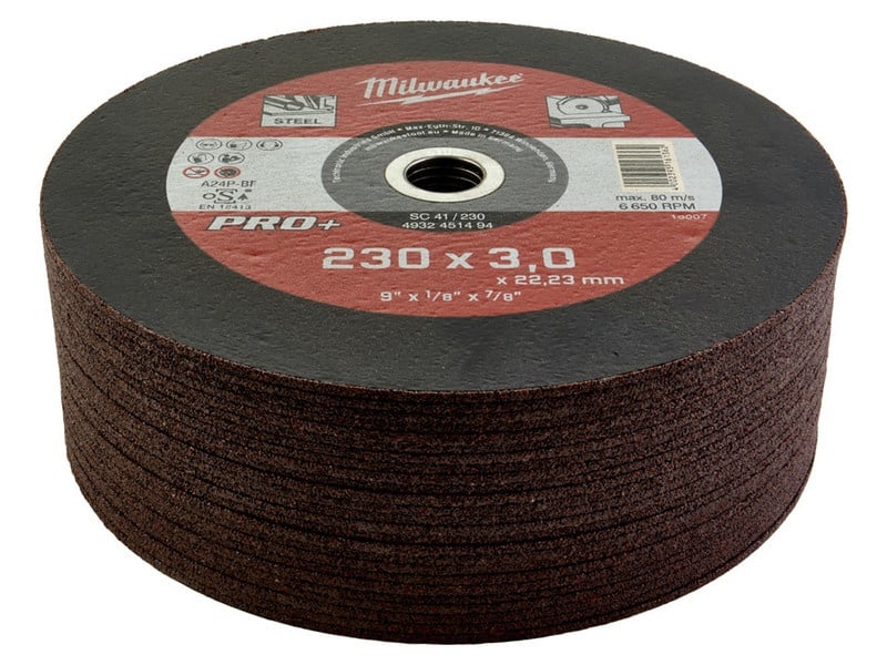 MILWAUKEE Disc de tăiere pentru metal 230 x 3,0 x 22,2 mm drept SC41 PRO+