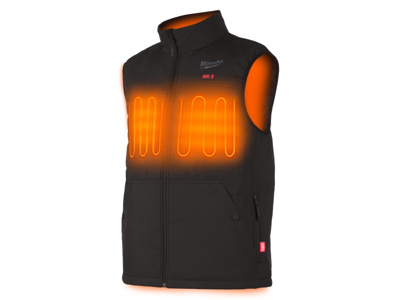 MILWAUKEE Heatable puffy vest hibrid negru S dimensiune M12 HPVBL2-0 (fără baterie + încărcător)