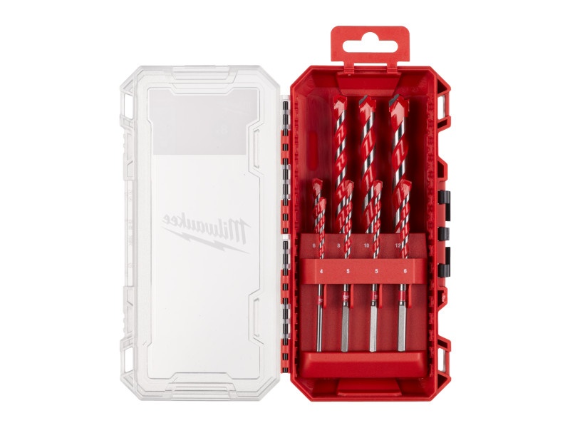 MILWAUKEE Set de burghie pentru piatră 8 piese 2-8 mm cu două tăișuri