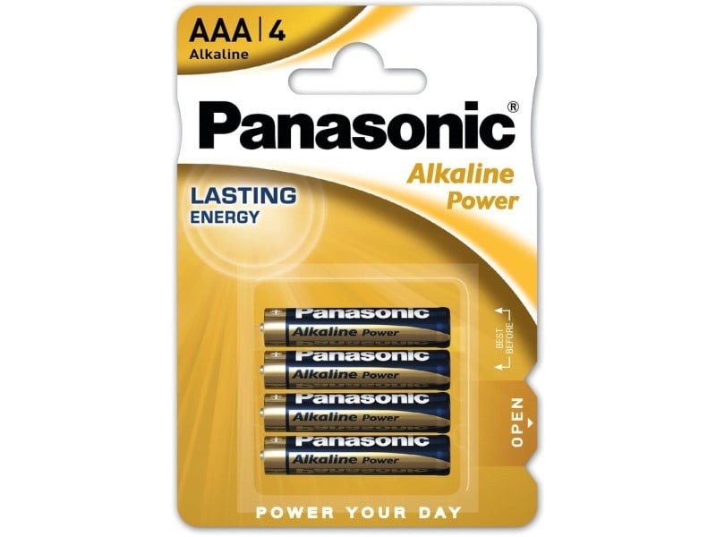 PANASONIC AAA/micro baterii alcaline de lungă durată 1,5 V (4 buc)