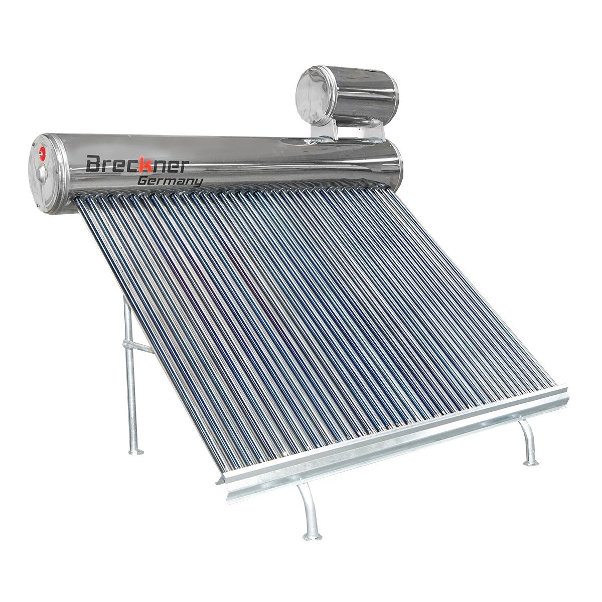 Panou solar nepresurizat inox, cu 36 tuburi pentru apa calda, boiler 260L, 2390x2200x1820mm, Cod: BK77133, Echivalență: DISEH57, Breckner Germany - 2 | YEO