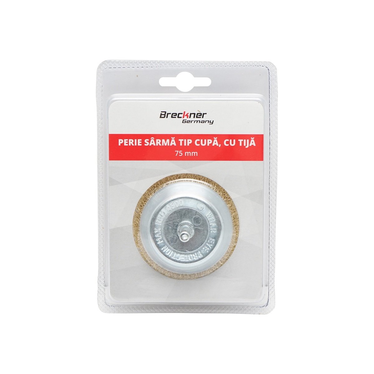 Perie sarma cupa cu tija 75mm M14, 4500rpm, Cod: BK77747, Brand: BRECKNER GERMANY - 3 | YEO