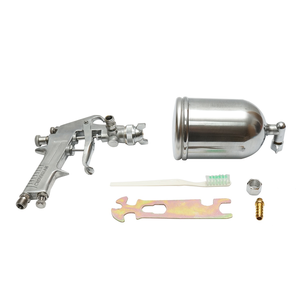 Pistol de vopsit cu aer comprimat 400ml, consum aer 3-8CFM, duza 1.5mm, presiune max. 3.5 bar, Cod: DISPT07 , Brand: CROWNMAN - 1 | YEO