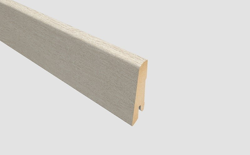 Plinta Mdf, 240 x 1.4 x 8 cm, L384, pentru Parchet laminat Egger Pro, Stejar Cortina alb, EPL034N, Egger - 2 | YEO