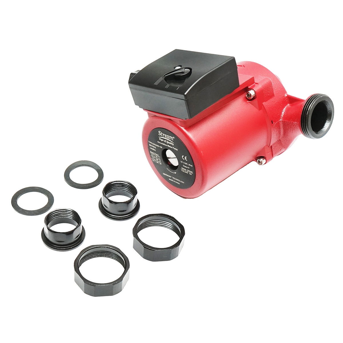 Pompa de recirculare apa 220V, 245W debit 110L/min, inaltime 8m, racord 1 1/2 inch SXR25/8G-180 , Cod: BK78865, Marca: BRECKNER GERMANY - 1 | YEO